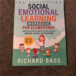 Social Emotional Learning Workbook for Elementary - Green and Red
